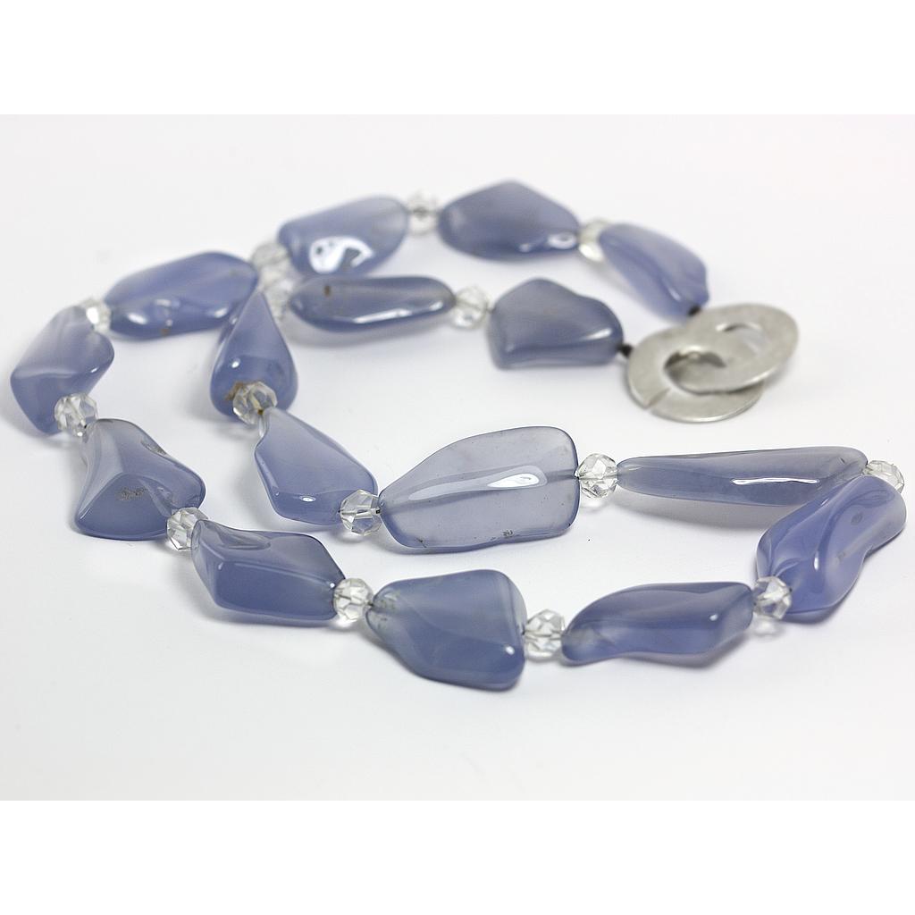 Steinkette 1062 Namibia Calcedon (VK 960,-€) - Angebot abzüglich 35% Aktion