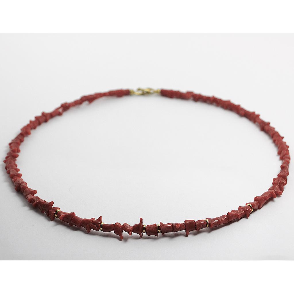 Steinkette 1088 Koralle (VK 1.670,-€) - bei Anlieferung von 3,7gr. Feingold