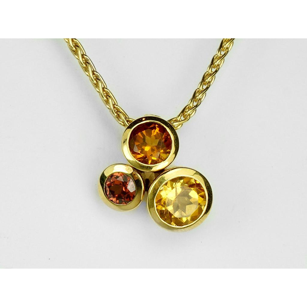 Anhänger Citrin (VK 1.420,-€) - bei Anlieferung von 2,9gr. Feingold