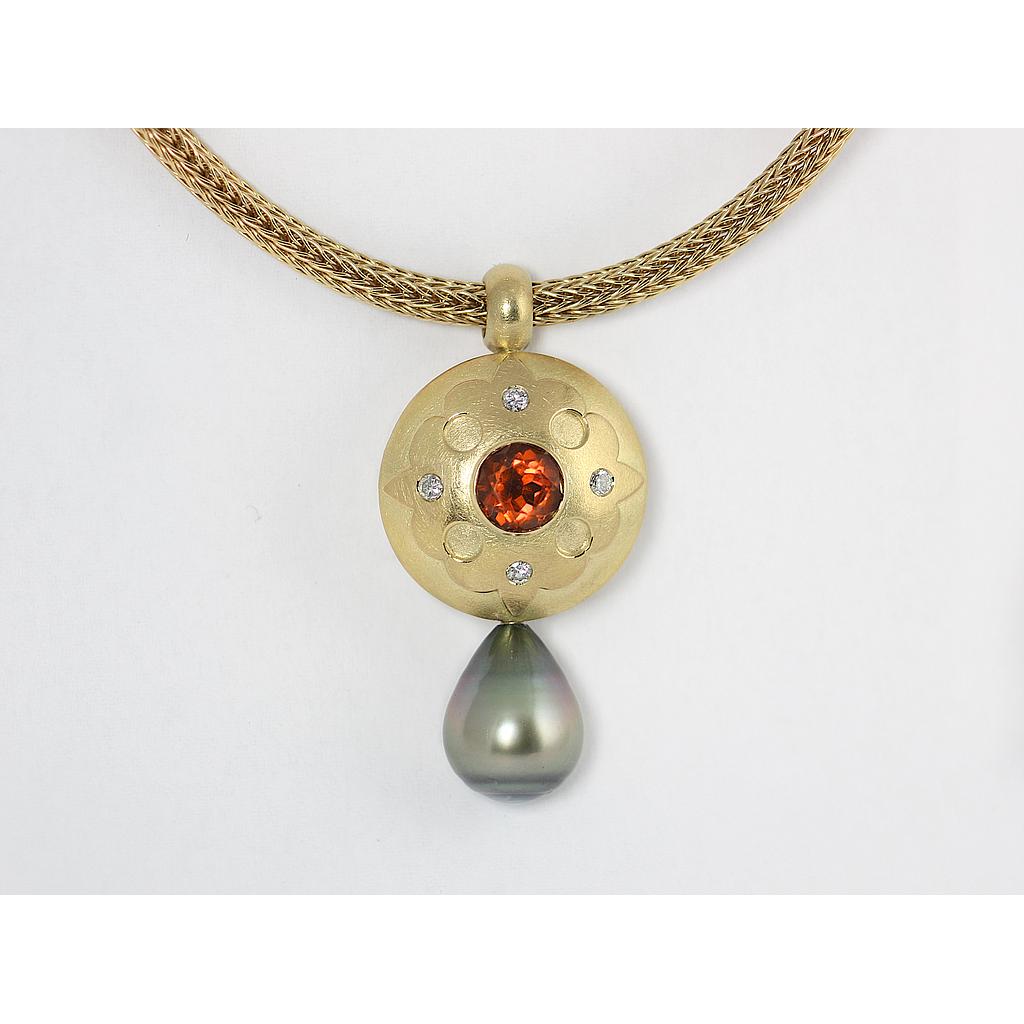 Anhänger Tahiti Perle 220 - Angebot: bei Anlieferung von 12,4gr. Feingold