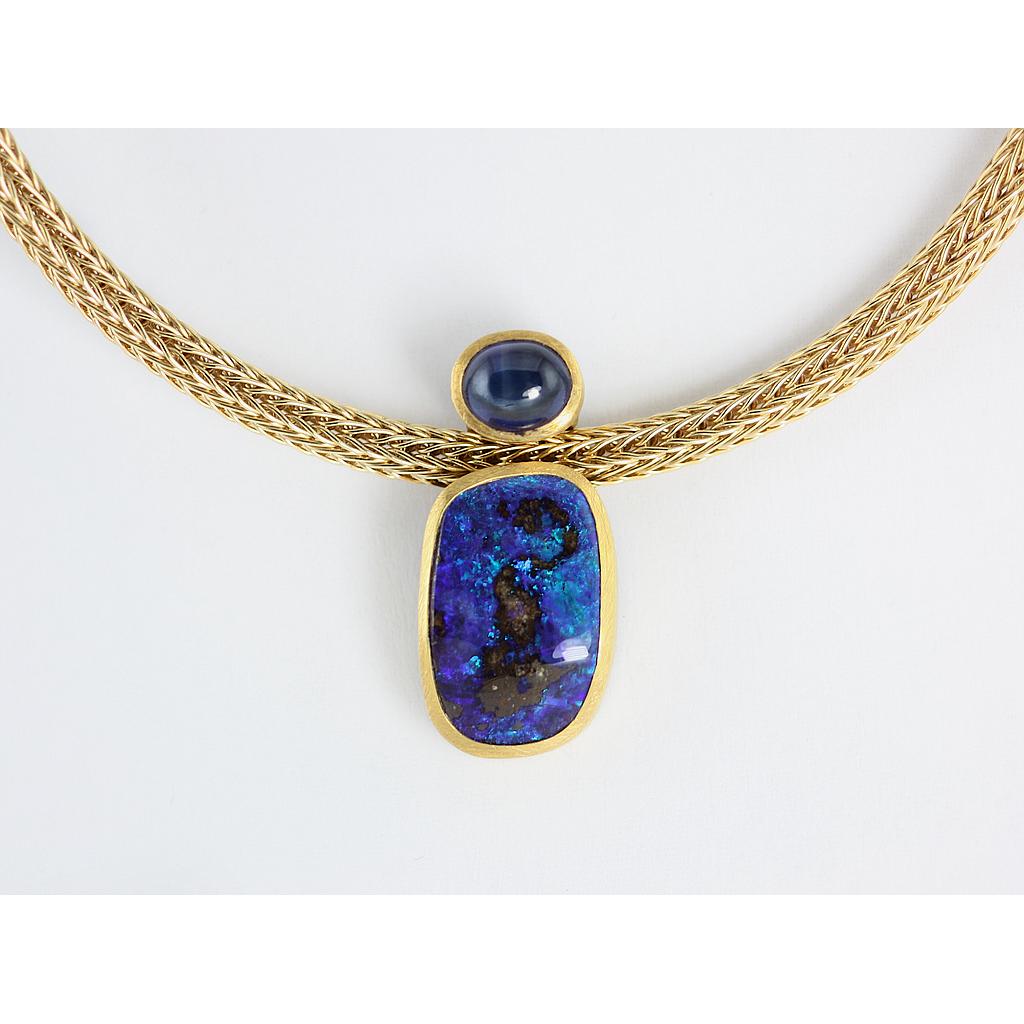 Anhänger Opal/Safir 114