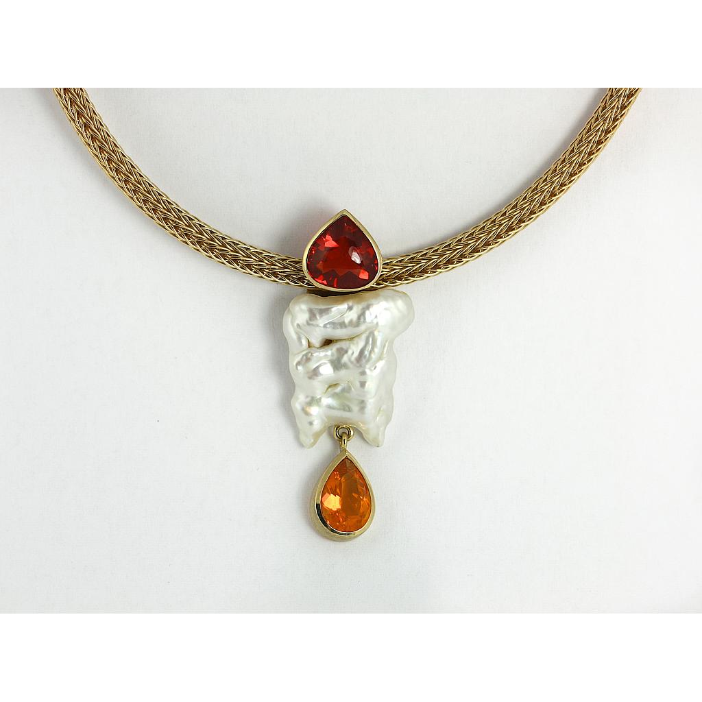 Anhänger Feueropal 226 - Angebot: bei Anlieferung von 8,4gr. Feingold