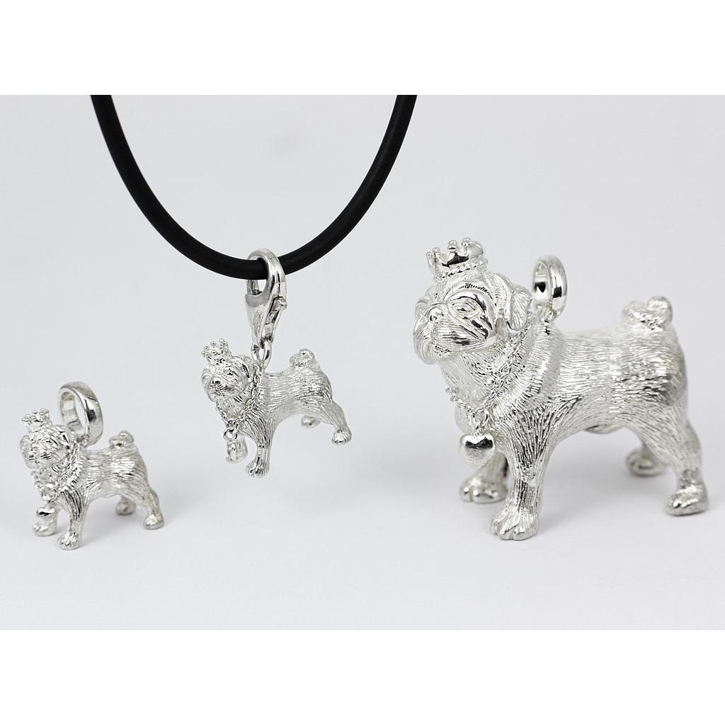 Anhänger "3 Möpse" 141 (VK 390,-€) - unser Angebot abzüglich 35% Aktion