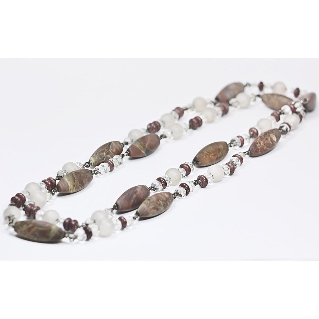 Steinkette 1032 Opalmatrix  (VK 580,-€) - Angebot abzüglich 35% Aktion