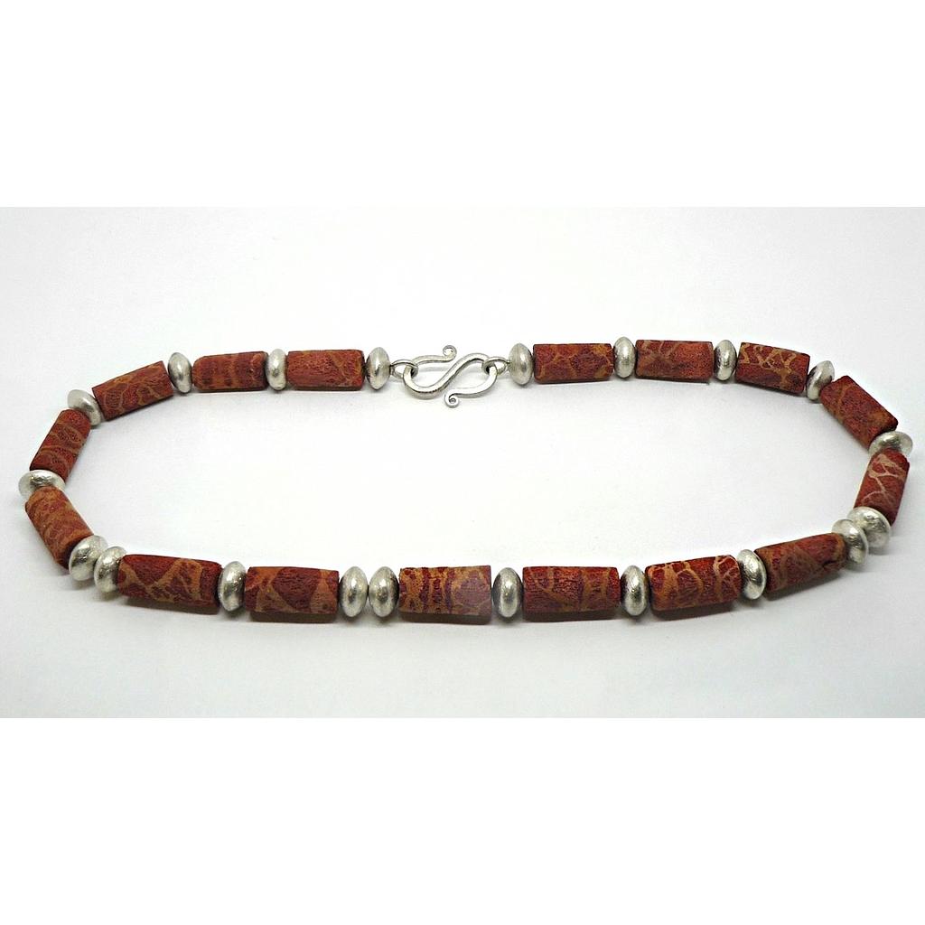 Steinkette 1094 Koralle (VK 440,-€) - Angebot abzüglich 35% Aktion